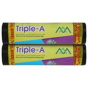 Triple-A Heavy Duty Garbage Bags 80 X 110Cm 15 Pieces X2