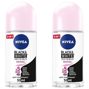 Nivea Roll On Black & White 50Ml X2