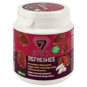 7 Stick Refreshes Gum Strawberry Sugar Free 60 Pieces 80G