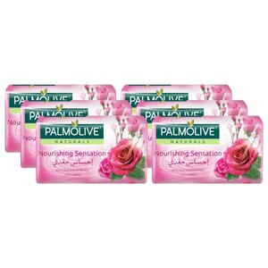Palmolive Hand Soap Bar Milk & Rose 120G X6