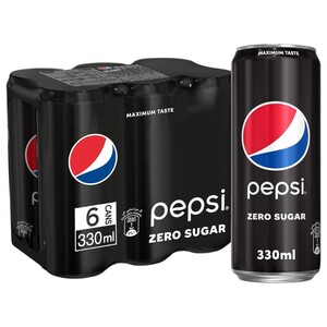Pepsi Soft Drink Zero Sugar 330Ml X6