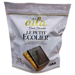Aïla Le Petit Ecolier Biscuit Dark Chocolate 12 Pieces 240G