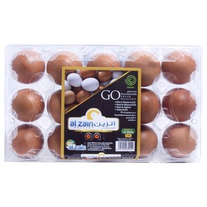 Al Zain Large Brown Eggs 15 Pieces