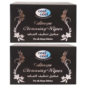 Cool & Cool Abaya Cleansing Wipes 12 Pieces X2