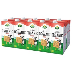 Arla Milk Low Fat Organic 1L X10