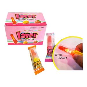 Ginni Laser Lipstick Candy Assorted 30 Pcs