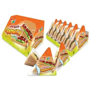 Yupi Jumbo Waffle Sandwich Gummy 88 Gr X6