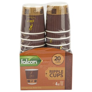 Falcon Ripple Cups 4Oz 20 Pieces