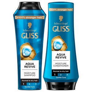 Gliss Moisture Shampoo Aqua Revive 400Ml + Conditioner 360Ml