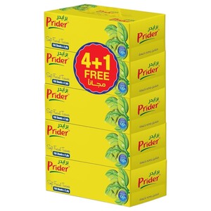 Prider Facial Tissue 150 Pieces X5