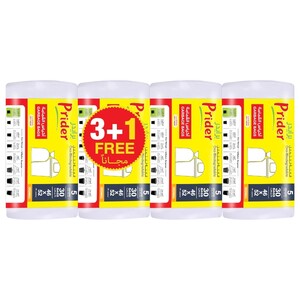 Prider Garbage Bags 5 Gallons 46 X 52Cm 10 Pieces X4