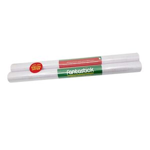 Fantastick Self Adhesive Film Roll 5 Yard X 45 Cm Plain White