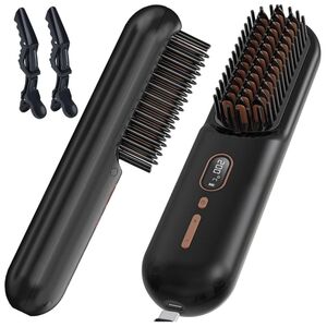 Luma Mf4 Wireless Mini Hair Straightening Comb - Black