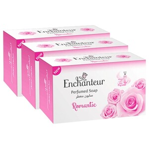 Enchanteur Perfume Soap Romantic 125G X3