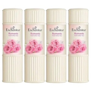 Enchanteur Perfumed Talc Powder Romantic 125G X4