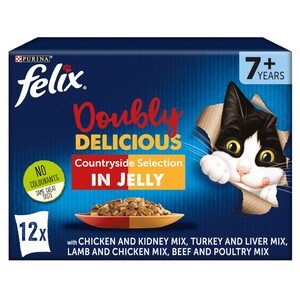 Purina Felix Cat Food Doubly Delicious Countryside Selection 12 Pieces 85G