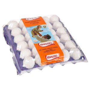 Khaleej Extra Large White Eggs 30 Pieces