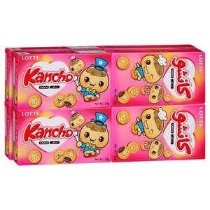Lotte Kancho Biscuit Chocolate 34G X8