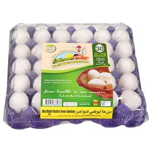Abu Dhabi Fresh Eggs White Medium 30 Pieces