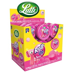 Lutti Gum Roll Up Tutti Frutti 29G X24