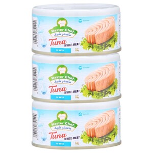Master Chef Tuna White Meat In Water 170G X3
