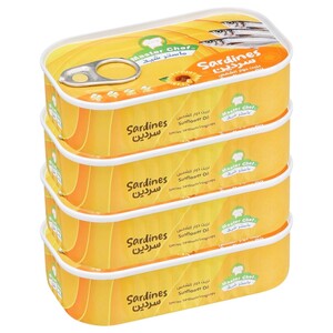 Master Chef Sardine In Sunflower Oil 125G X4