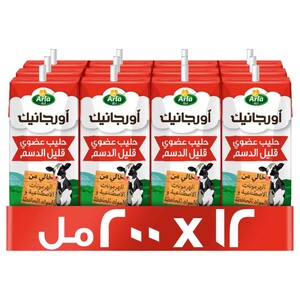 Arla Milk Organic Low Fat 200Ml X12