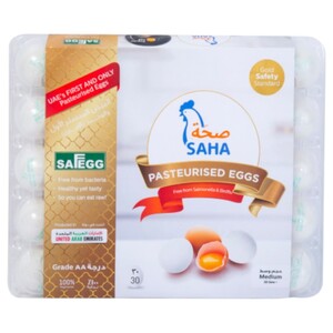 Saha Pasteurized Eggs 30 Pieces