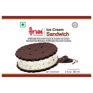 Arun Ice Cream Sandwich Cookie And Cream 60Ml