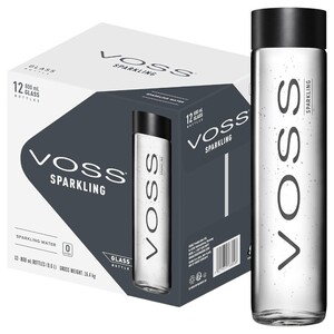 Voss Artesian Sparkling Water Glass 800Ml X12