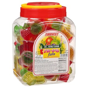 Foodvest Mini Cup Jelly Assorted 100 Pieces 11G
