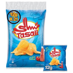 Tasali Potato Chips Ketchup 12G X21