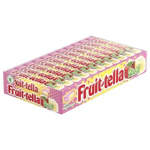Fruit-Tella 2N1 Strawberry & Banana 32.4G X20