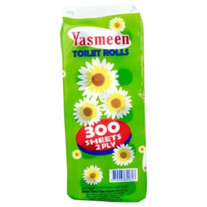 Yasmeen Toilet Rolls 2Ply 300 Sheets 10 Rolls