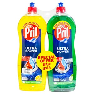 Pril Dishwash Liquid Apple 1.25L + Lemon 1.25L
