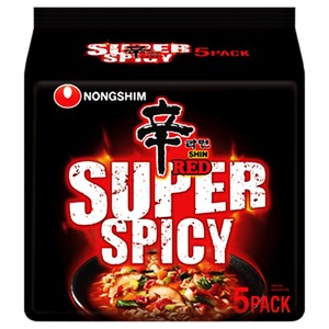 Nongshim Noodles Red Super Spicy 120G X5