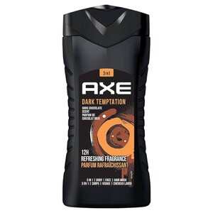Axe 3In1 Body, Face & Hair Wash Dark Temptation 400Ml