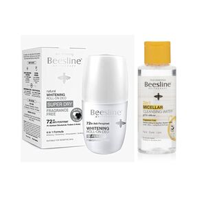 Beesline Whitening Roll-On Fragrance Free 50 Ml + Micellar Water 100 Ml