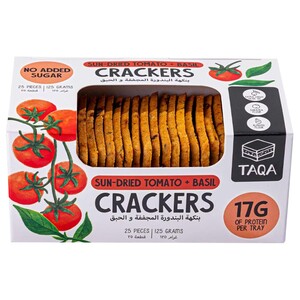 Taqa Crackers Sun-Dried Tomato & Basil No Added Sugar 125G