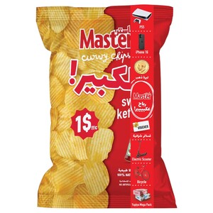 Master Potato Chips Curvy Sweet Ketchup 165G