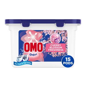 Omo Diet 3 In 1 Caps Cherry Blossom 225 Gr Offer