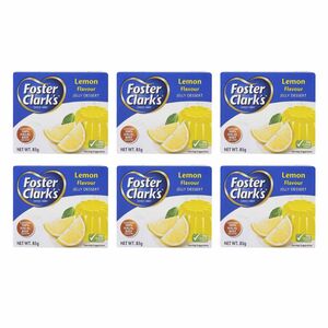 Foster Clark Gelatin Jelly Lemon 80 Gr X6
