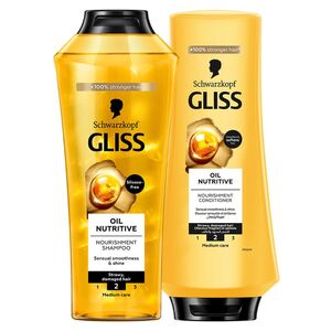 Schwarzkopf Gliss Oil Nutritive Shampoo 400 Ml+ Conditioner 360 Ml