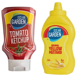 Ocean Garden Tomato Ketchup 340G + Original Yellow Mustard Squeeze 227G