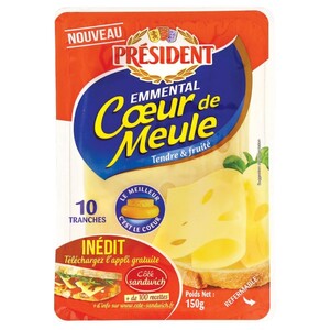 Président Emmental Coeur De Meule 150G