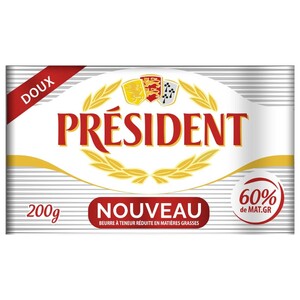 Président Soft Butter Unsalted 60% 200G