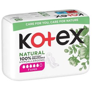 Kotex Pads Super Natural 7 Pieces