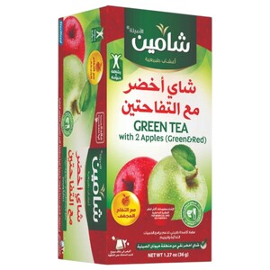 Chamain Green Tea With 2 Apples 20 Bags 36G