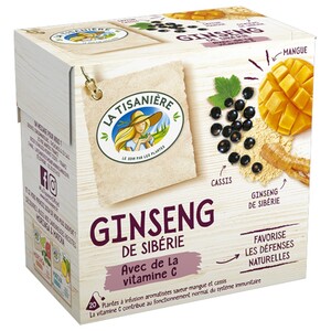 La Tisanière Tea Ginseng 20 Bags 30G
