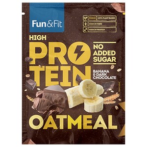 Fun & Fit High Protein Oatmeal Banana & Dark Chocolate 55G